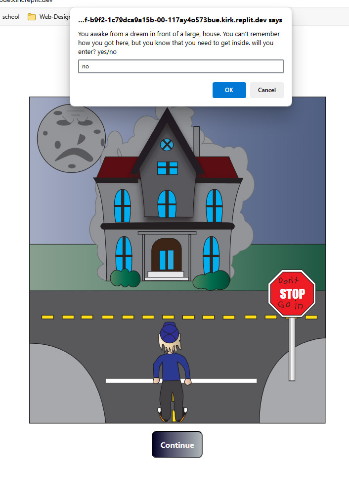 popup adventure game