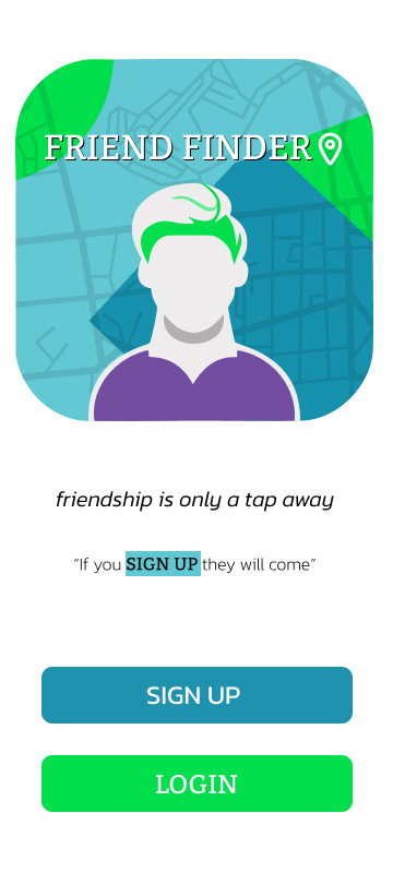 friend finder login screen